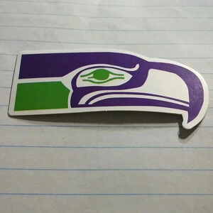 SEATTLE  SEAHAWKS  waterproof sticker..nwt..we bundle..enjoy